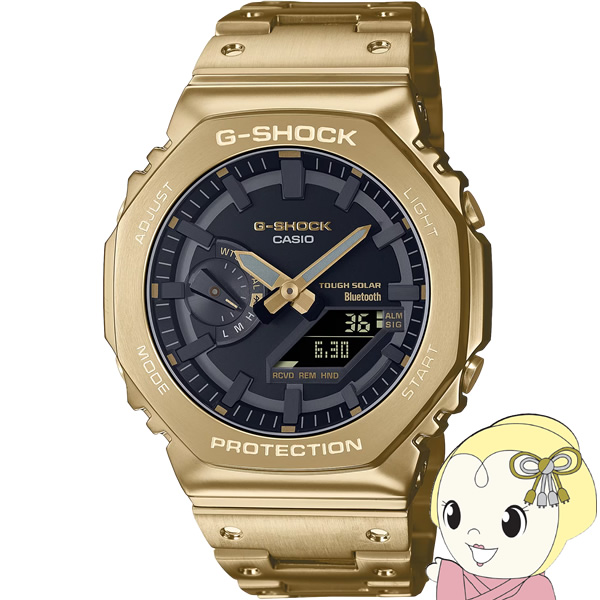 G-SHOCK 腕時計 CASIO カシオ フルメタル ゴールド Bluetooth ソーラー メンズ GM-B2100GD-9AJF