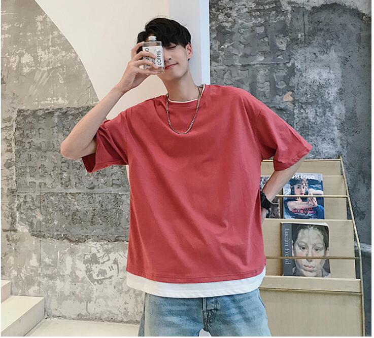 韓国風  Tシャツ　メンズ半袖Tシャツ　　夏の新しい　　ファッション半袖★M-2X