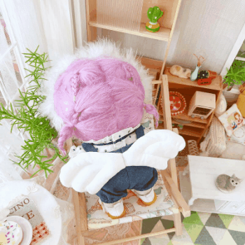 着せ替えぬいぐるみ ミニドール ぬいぐるみ用服 アイドル衣装 無属性ぬい玩具 翼 サロペット服セット