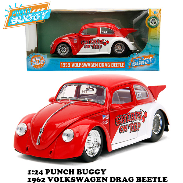 JADA TOYS 1:24 PUNCH BUGGY 1959 VW Drag Beetle ミニカー 有限会社
