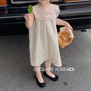 ins人気   韓国風子供服  キッズ   ベビー服    女の子  ベスト  ワンピース  カジュアル   2色
