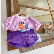 夏 人気     韓国風子供服    キッズ   ベビー服    トップス+パンツ    セットアップ      かわいい