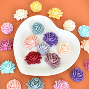DIY素材  手芸diy用  デコパーツ  貼り付けパーツ   デコレーションパーツ   バラ  お花  髪飾り 28種