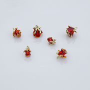 diy 手芸材料 ビーズパーツ デコパーツ 穴ありDIY チャームパーツ アクセサリーパーツ バラのペンダント