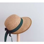 夏新作 韓国風子供服 キッズ 帽子 子供帽子 紫外線対策  日よけ帽  日焼け止め 草編み帽子 2色