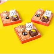 弁当  猫  手芸diy 用デコレーション DIY  アクセサリーパーツ   デコパーツ  模型 手芸材料