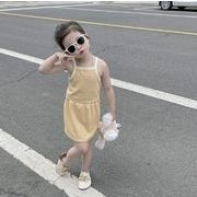 2023夏人気   韓国風子供服   キッズ  ベビー服  女の子 チョッキ+スカート セットアップ