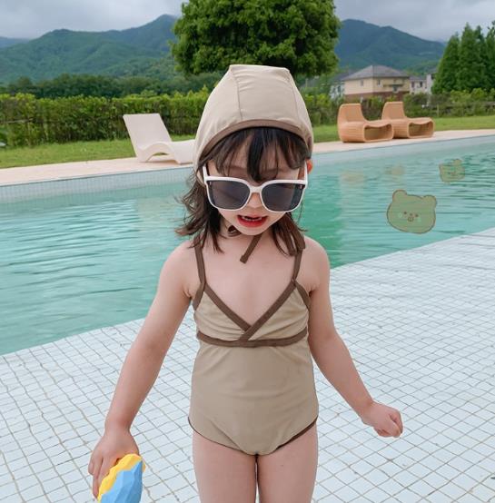 夏人気 韓国風子供服 キッズ 水着  水泳 ハワイ  連体服  ベビー服 女の子オールインワン