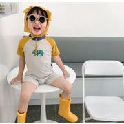 夏 韓国風子供服 水着 ハワイ 長袖 ベビー服 男の子 キッズ 砂浜 水泳   UVカット2色