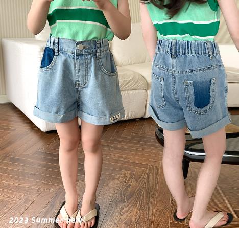 ins夏人気   韓国風子供服  キッズ  女の子  ショートパンツ  ズボン  ジーンズ