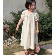 2023超人気新作 韓国風子供服  女の子  ベビー服  キッズ  ワンピース  半袖  おしゃれ 2色