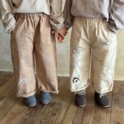 2024春秋  韓国風子供服  キッズ服   ベビー服    ストレートパンツ  子供ズボン  ロングパンツ  2色