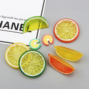 DIY素材  手芸diy用  デコパーツ  貼り付けパーツ   デコレーションパーツ   レモンのスライス   3色