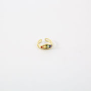 韓国風ゴールドメッキシンプル指輪女性ファッション個性宝石指輪