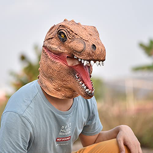ラバーマスク T-REX ティラノサウルス ハロウィン 被り物 仮装 恐竜 