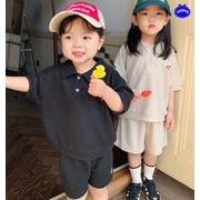 【2023年春新作】韓国子供服　キッズ服　上下セット　ユニセックス　POLOシャツ　ショットパンツ　80#-130#
