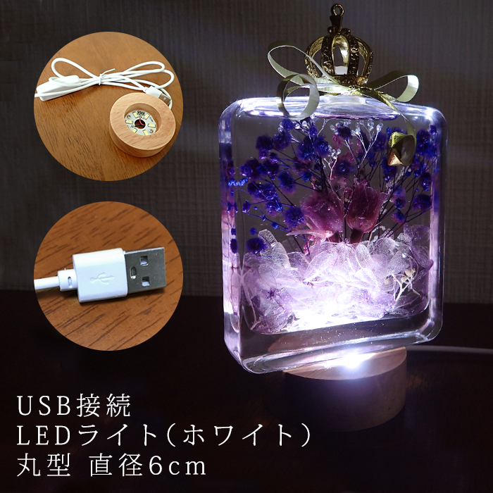 USB接続 ディスプレイ用 USB接続 木製 LEDライト ON/OFF スイッチ付き