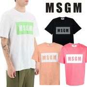 【MSGM】(エムエスジーエム) con stampa t-shirt / 半袖 Tシャツ　4色　＃3440MM520