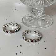 指輪　リング　アクセサリー　韓国ファッション　デザイン　金属　ストーン
