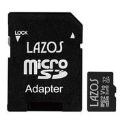 【20個セット】 Lazos 高耐久microSDカード 32GB 紙パッケージ L-B3