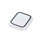 エレコム Apple Watch 40mm用フルカバーケース プレミアムゴリラガラス セラ