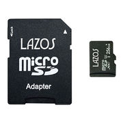 【20個セット】 Lazos microSDXCメモリーカード 256GB UHS-I U