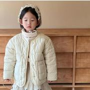冬新作   韓国風子供服  トップス  両面  無地 / 花柄   コート  暖かい服    可愛い