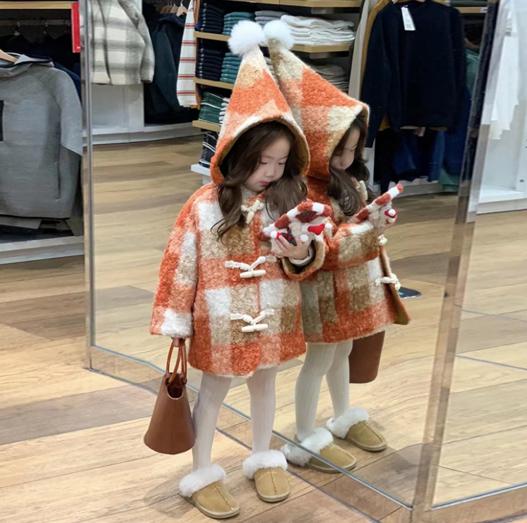クリスマス  新作  韓国子供服    ベビー   コート  トレンチコート  ファッション