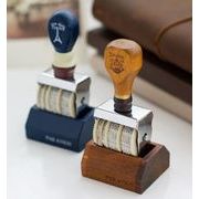 文房具 贈り物 木製  小物 日記帳シーリングステッカー 包装 印鑑  装飾品 梱包   手帳2色