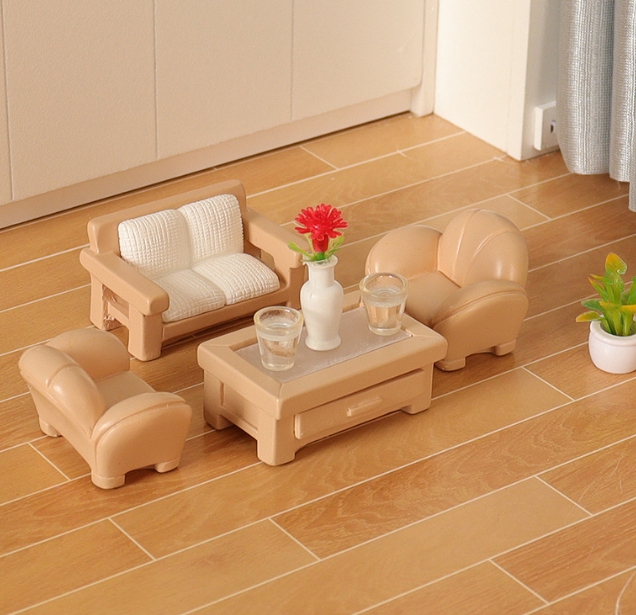 新作 ドールハウス用  ミニスタンド  デコパーツ   置物     飾り  装飾   模型 ソファー  テーブル