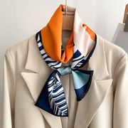 タイスカーフ　4色　夏 　12*148cm  　多用途ヘア結び　バッグ飾り　韓国ファッション