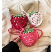 春秋新作 レディース 可愛い 財布  イチゴショルダーバッグ子供用バッグ3色