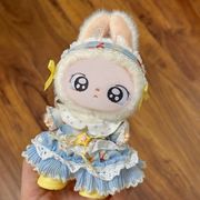 ブルー ワンピース   ぬいぐるみ用服  ミニドール ミニチュア 着せ替え服    デコパーツ  人形服 10cm用