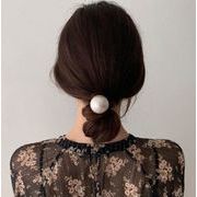 春秋新作  レディースヘアアクセサリー  ヘアゴム　 ファッション小物　真珠  髪飾り2色