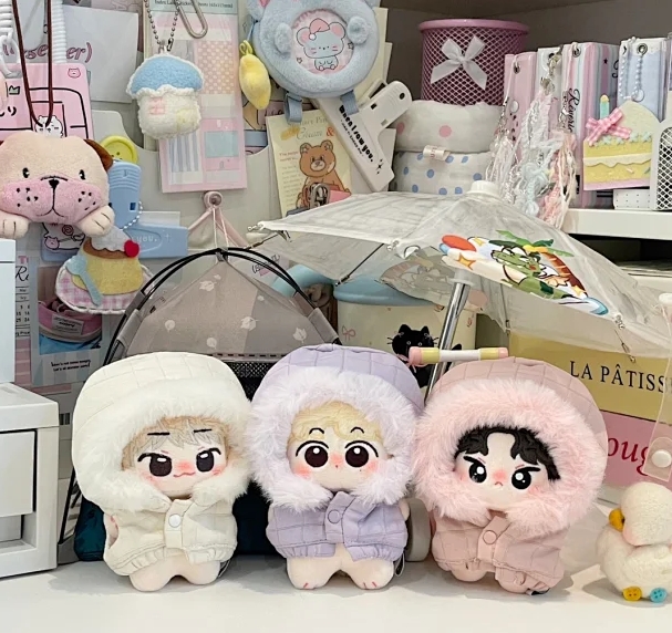 6色 ベスト コート ぬいぐるみ用服  人形着せ替え ミニドール 着せ替え服  お人形の服  デコパーツ 10cm用