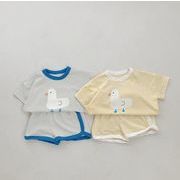 超人気  韓国風 子供服    ベビー   Tシャツ + ショートパンツ  セットアップ  2色