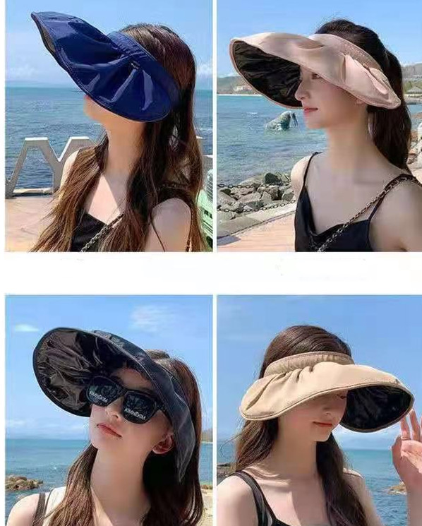 日よけ帽子 レディース サンバイザー UVカット帽子 サマーハット ハット 日よけ 遮光 紫外線防止
