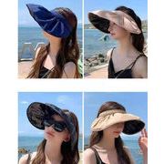 日よけ帽子 レディース サンバイザー UVカット帽子 サマーハット ハット 日よけ 遮光 紫外線防止