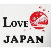 FJK 日本のTシャツ お土産 Tシャツ LOVE JAPAN 白 LLサイズ T-213-LL