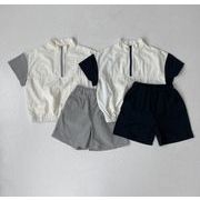 夏新品   韓国子供服    キッズ服    シャツ+パンツ   レジャー   2点セット