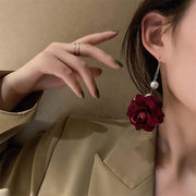 韓国大人気 デザイン  気質 大気 バラ 誇張 ピアス 大人気 特集 耳飾り 耳線