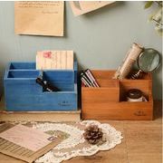 INS 人気    収納   置物を飾る 創意撮影装具 ペン立て 収納ボックス 木質品 復古 日常生活