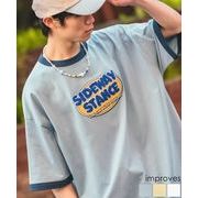 【SIDEWAYSTANCE】サガラロゴ半袖リンガーTシャツ