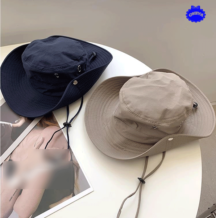 漁夫帽　ユニセックス　バスケットハット　つば広　折りたたみ　紫外線対策　uvカット　6色展開　56-58cm