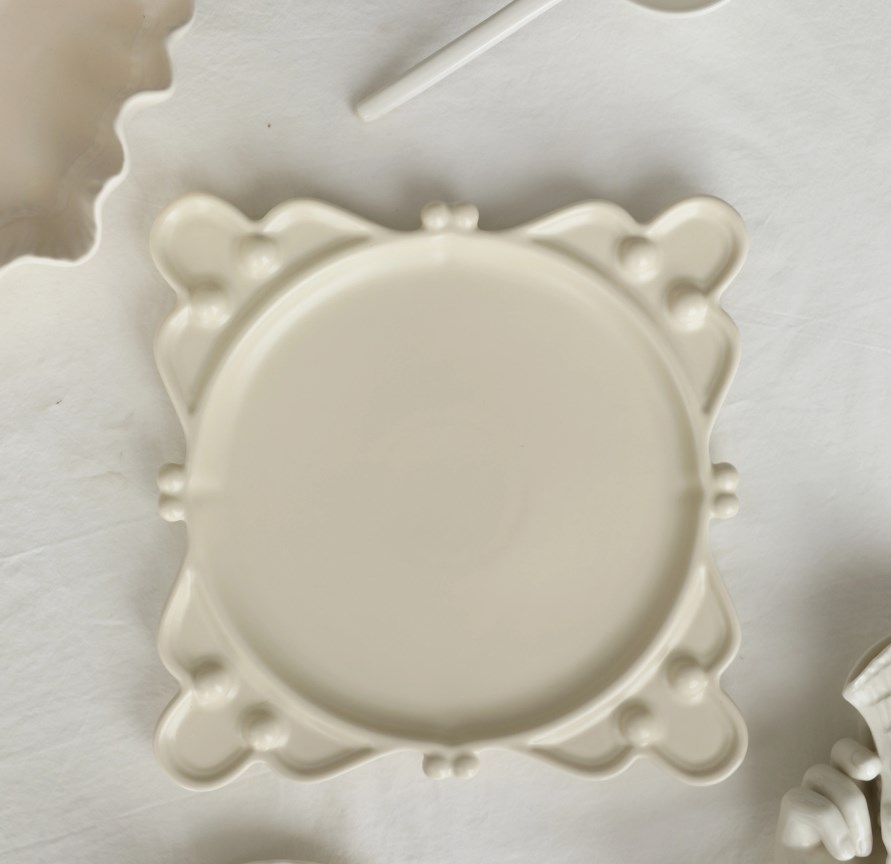 トレイ    置物    飾り盤    セラミック皿   撮影道具   高級感   デザートケーキ皿