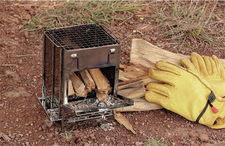 安いのに高く見える INSスタイル 折り畳み木炭ストーブ オーブン BBQ キャンプ ピクニック