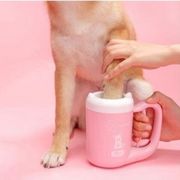 ワンちゃんの足洗カップ ブルー/ピンク