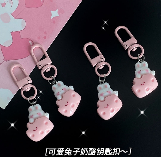 うさぎ キーホルダー 韓国風 キーリング プレゼント バッグ