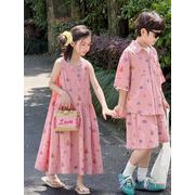 人気新品   ワンピース 2点セット  韓国風子供服  キッズ服  2色