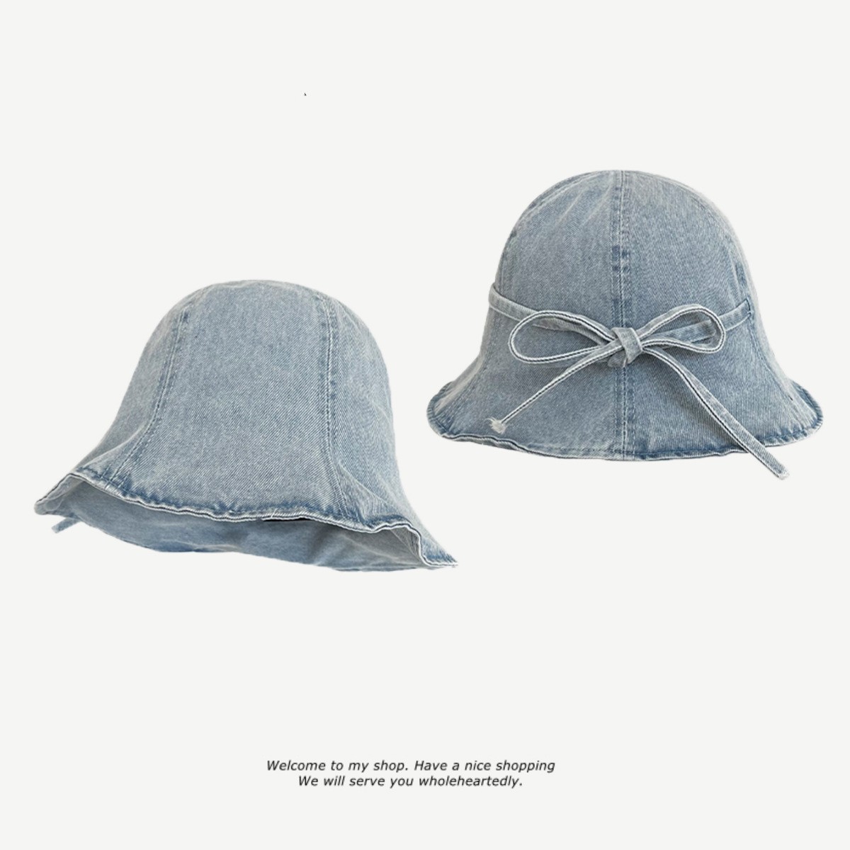 漁夫帽　デニム帽子　バスケットハット　春夏　紫外線対策　折りたたみ　韓国ファッション UVカット
